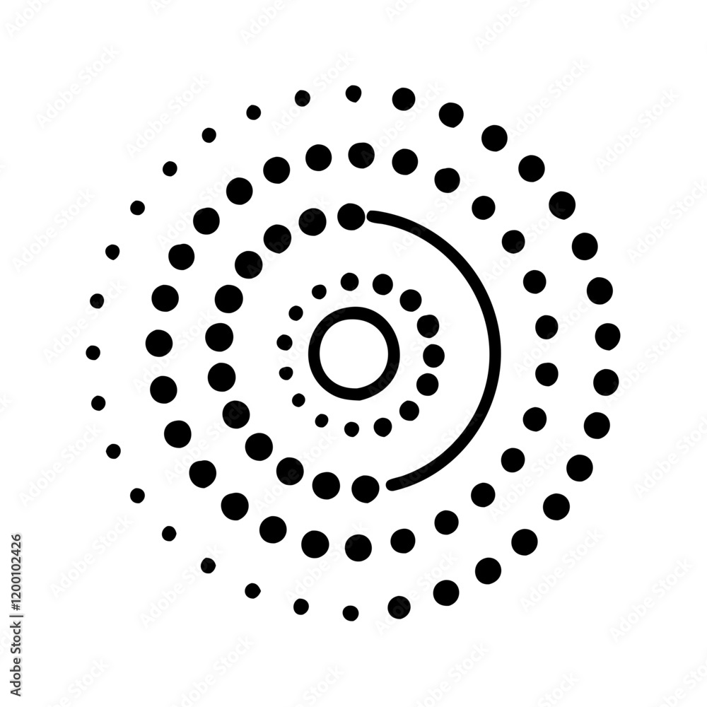 dotted gradient spiral icon, dotted gradient spiral line art - simple line art of dotted gradient spiral, perfect for dotted gradient spiral logos and icons and themed design dotted gradient spiral icon, dotted gradient spiral line art - simple line art of dotted gradient spiral, perfect for dotted gradient spiral logos and icons and themed design