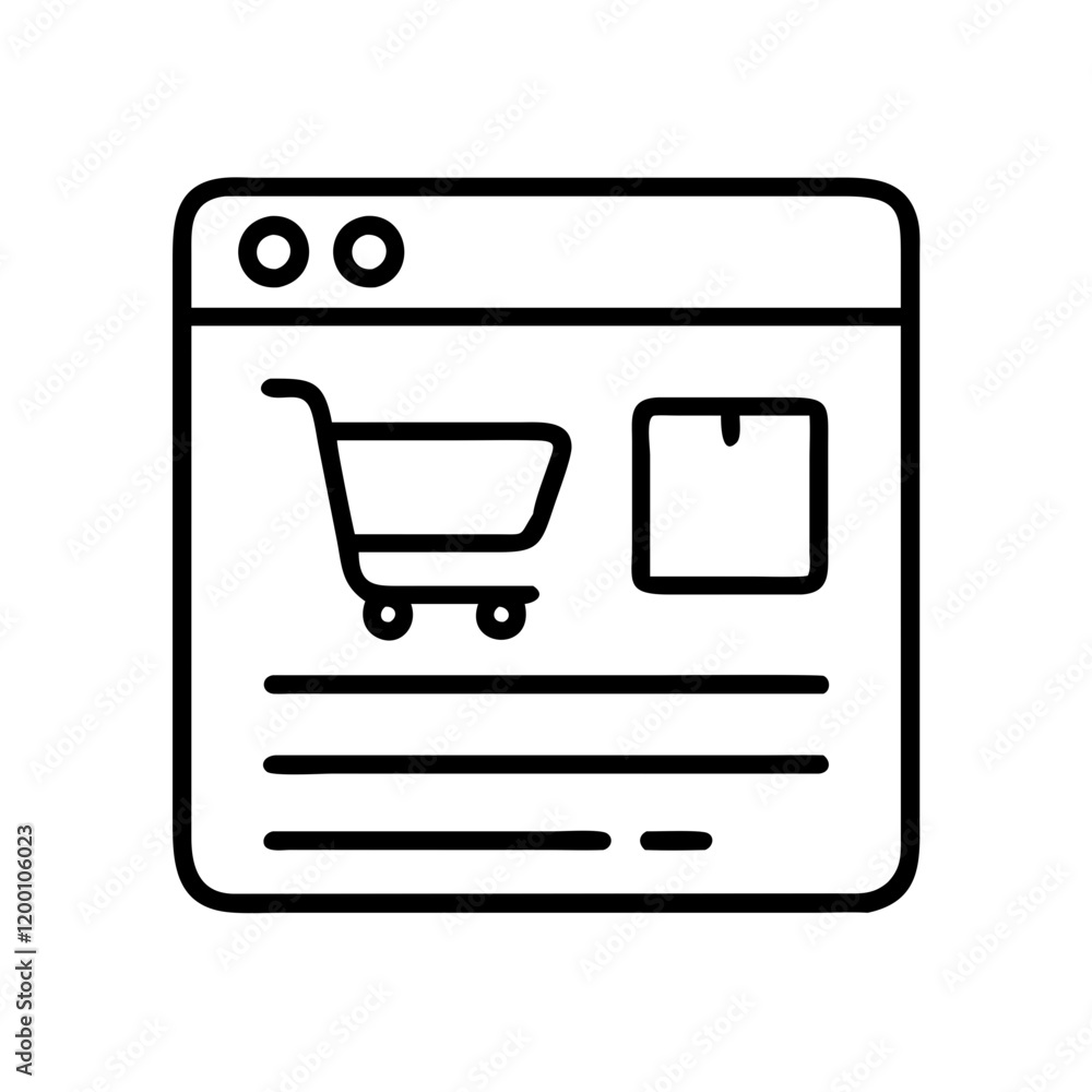 ecommerce icon, ecommerce line art - simple line art of ecommerce, perfect for ecommerce logos and icons and themed design ecommerce icon, ecommerce line art - simple line art of ecommerce, perfect for ecommerce logos and icons and themed design