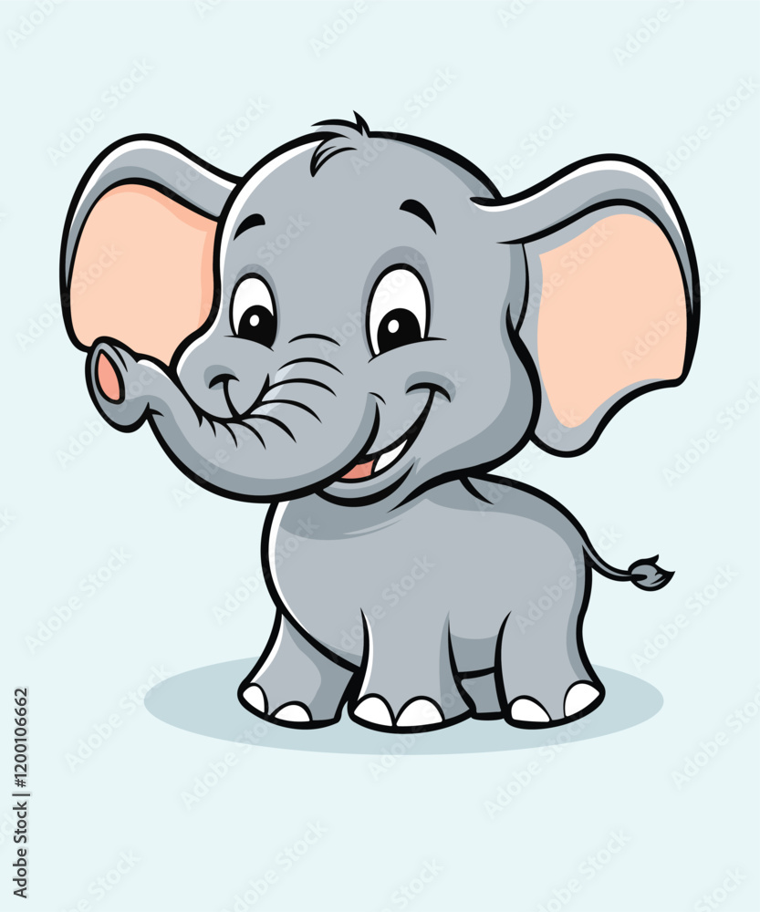 Fototapeta premium Cute Elephent Vector file