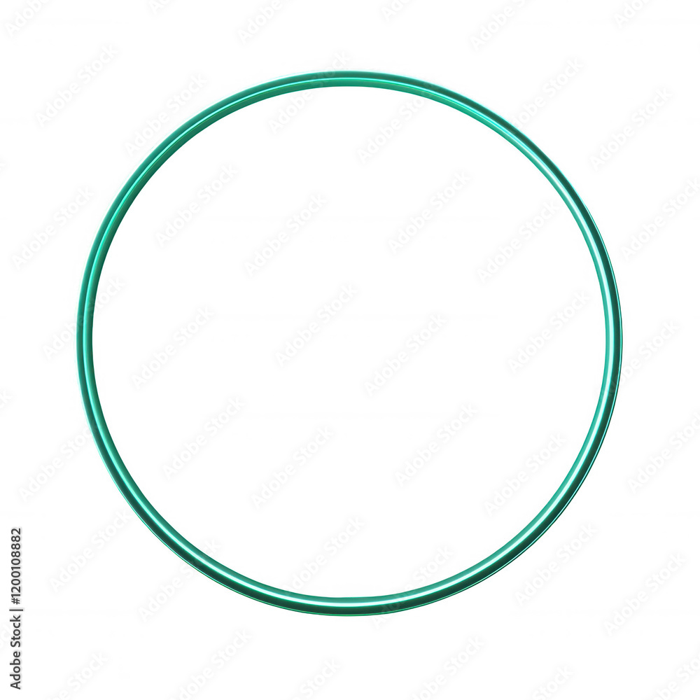 Neon green circle isolated on transparent background. Neon green circle isolated on transparent background.
