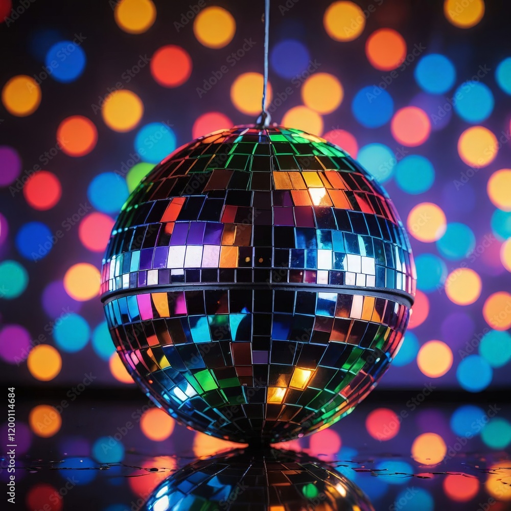 Obraz premium disco ball with disco lights