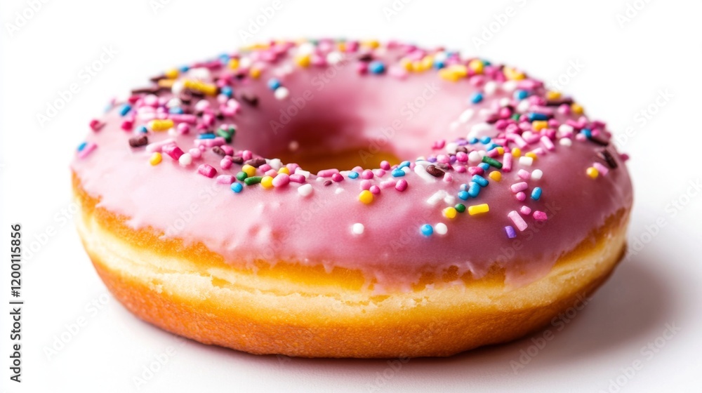 Pink Donut with Sprinkles: A Sweet and Delicious Treat