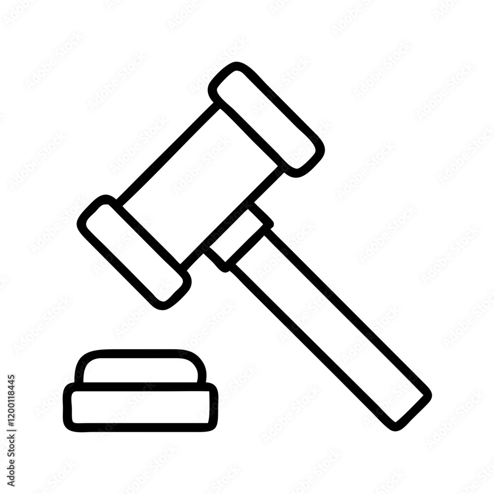 gavel icon, gavel line art - simple line art of gavel, perfect for gavel logos and icons and themed design gavel icon, gavel line art - simple line art of gavel, perfect for gavel logos and icons and themed design