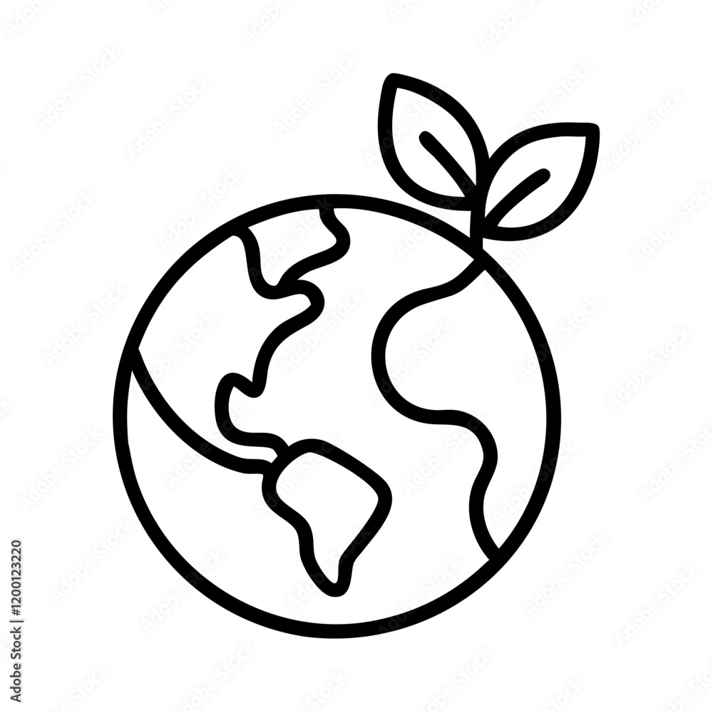 green earth planet concept icon, green earth planet concept line art - simple line art of green earth planet concept, perfect for green earth planet concept logos and icons and themed design green earth planet concept icon, green earth planet concept line art - simple line art of green earth planet concept, perfect for green earth planet concept logos and icons and themed design