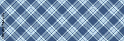 Elegant blue and white plaid pattern.  Perfect for textile design, apparel, home decor, or website backgrounds.  Subtle texture adds depth and sophistication.