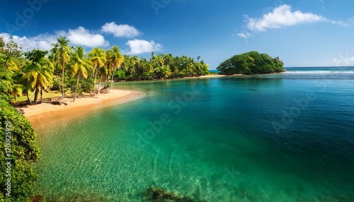 lagoon at sao joao dos angolares sao tome and principe