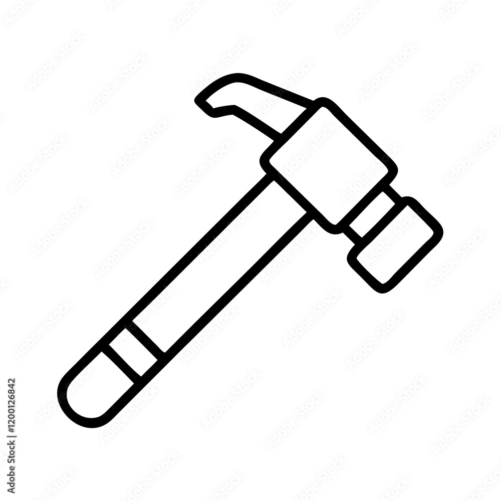 hammer icon, hammer line art - simple line art of hammer, perfect for hammer logos and icons and themed design hammer icon, hammer line art - simple line art of hammer, perfect for hammer logos and icons and themed design
