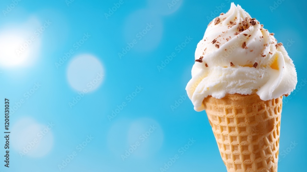 Indulging in a delicious chocolate-topped ice cream cone delight Indulging in a delicious chocolate-topped ice cream cone delight