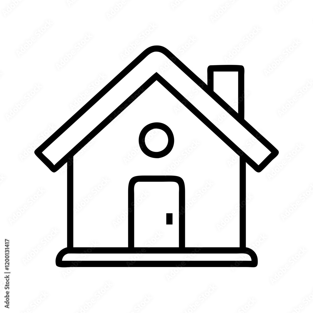 home icon, home line art - simple line art of home, perfect for home logos and icons and themed design home icon, home line art - simple line art of home, perfect for home logos and icons and themed design