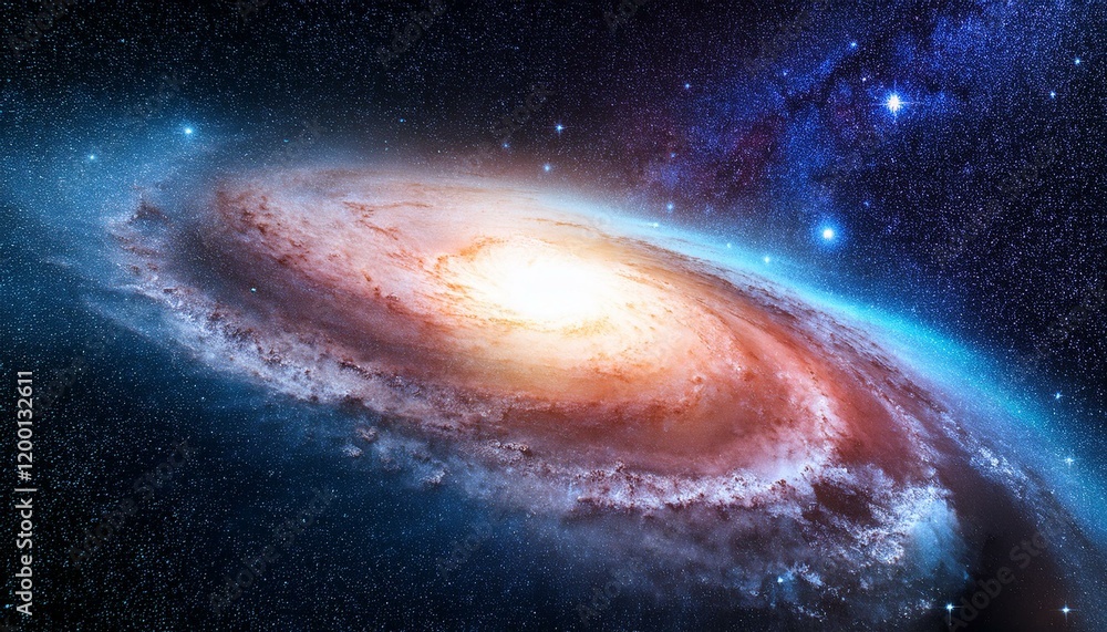 Fototapeta premium background of colorful galaxy in the universe