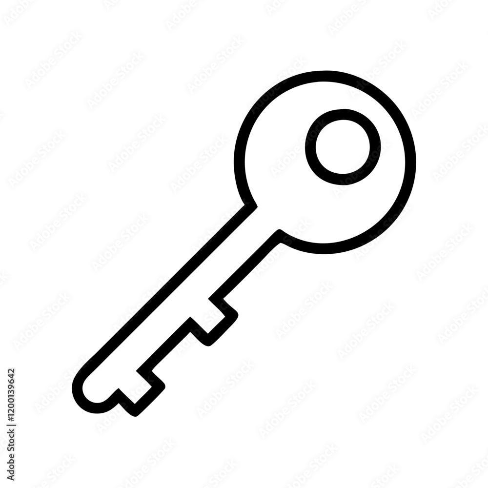 key icon, key line art - simple line art of key, perfect for key logos and icons and themed design key icon, key line art - simple line art of key, perfect for key logos and icons and themed design