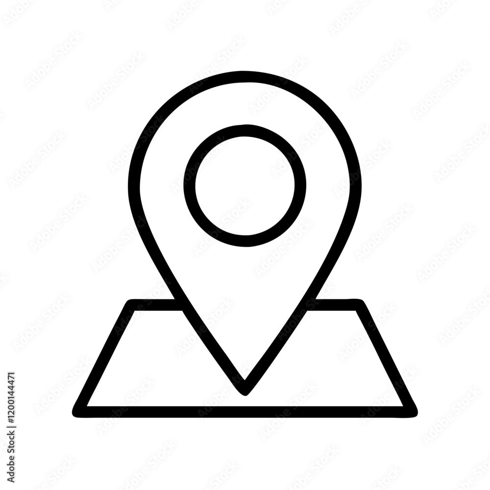 location icon, location line art - simple line art of location, perfect for location logos and icons and themed design location icon, location line art - simple line art of location, perfect for location logos and icons and themed design