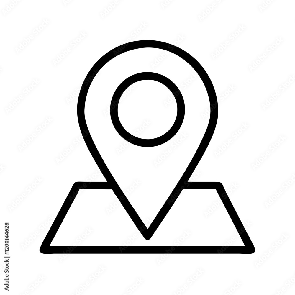 location pin icon, location pin line art - simple line art of location pin, perfect for location pin logos and icons and themed design location pin icon, location pin line art - simple line art of location pin, perfect for location pin logos and icons and themed design