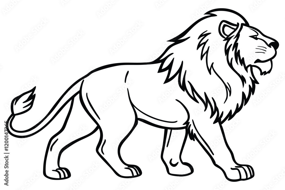 lion outline drawing lion outline drawing