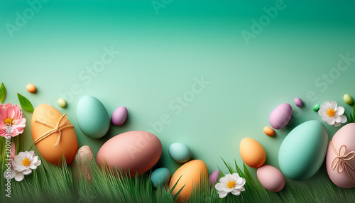 easter background card template easter eggs glad easter easter wallpaper copyspace photo