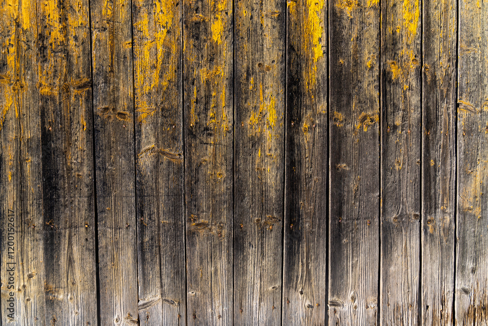 Fototapeta premium Peeling paint from old boards - background.