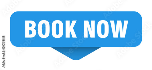 book now sticker. book now sign on transparent background