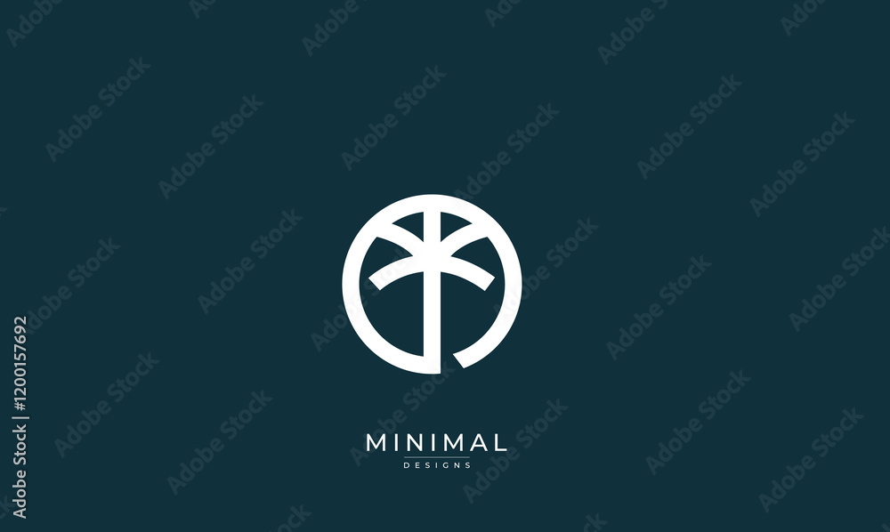 Minimal palm tree logo Minimal palm tree logo