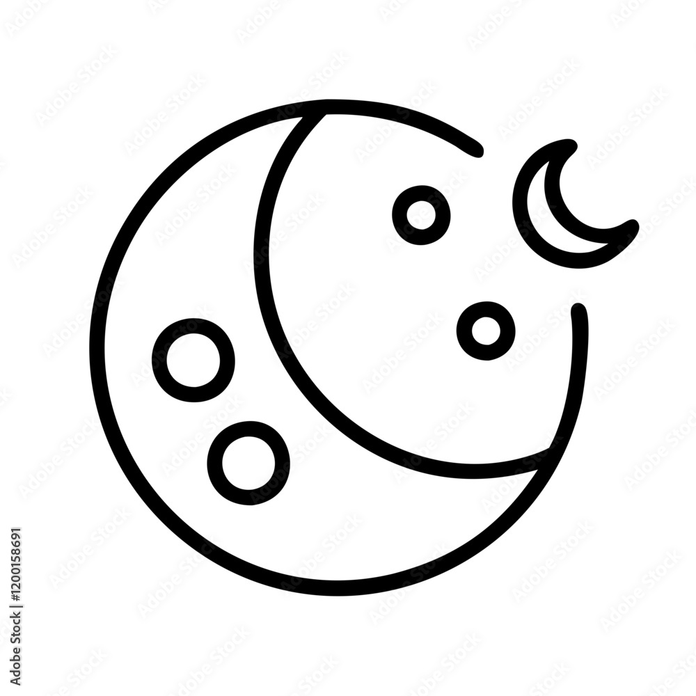 moon flat icon, moon flat line art - simple line art of moon flat, perfect for moon flat logos and icons and themed design moon flat icon, moon flat line art - simple line art of moon flat, perfect for moon flat logos and icons and themed design