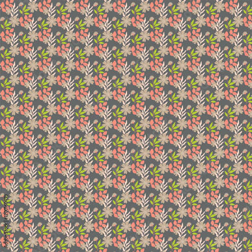 seamless pattern with flowers