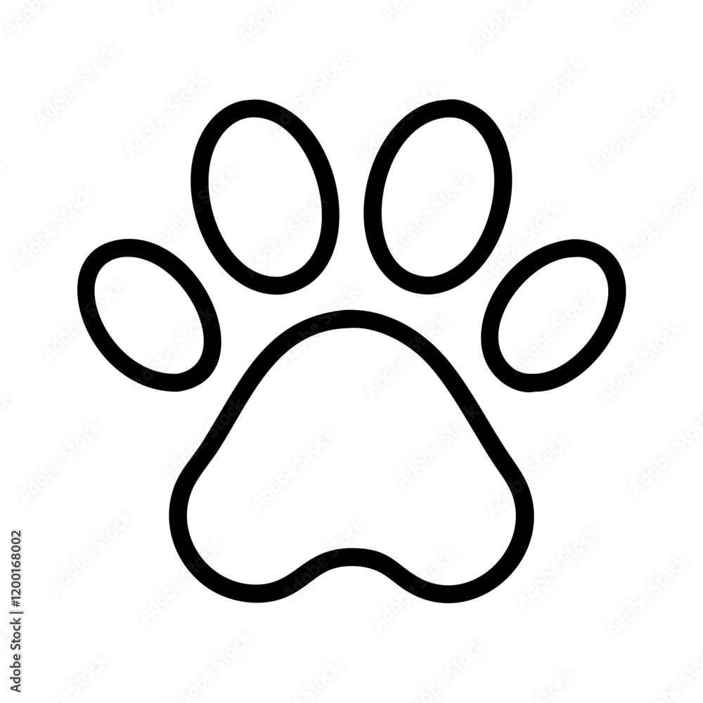 paw with heart icon, paw with heart line art - simple line art of paw with heart, perfect for paw with heart logos and icons and themed design paw with heart icon, paw with heart line art - simple line art of paw with heart, perfect for paw with heart logos and icons and themed design