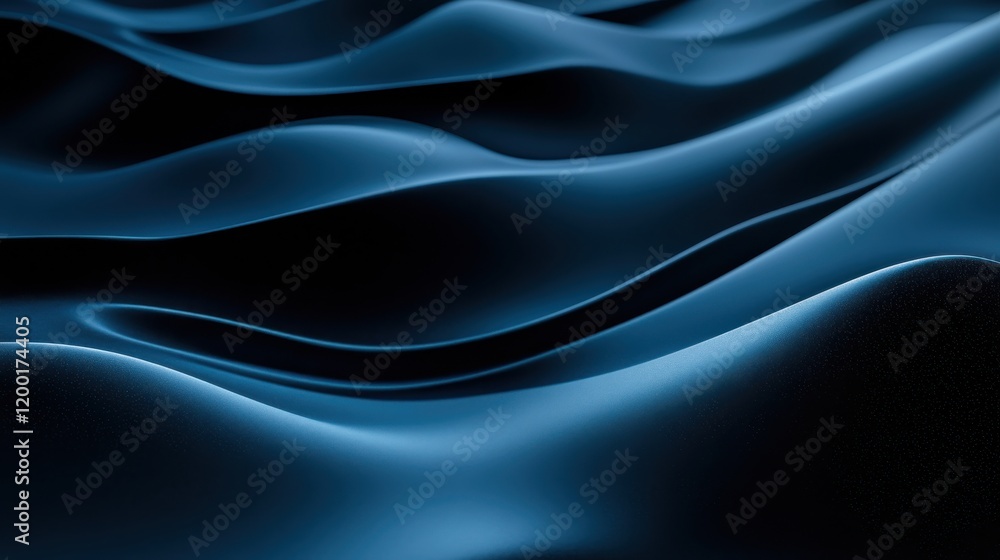 Obraz premium Abstract Dark Blue Waves