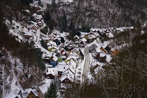 A Charming Snow Covered Village