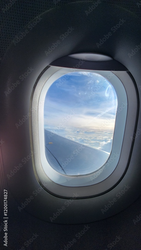 view from airplane window