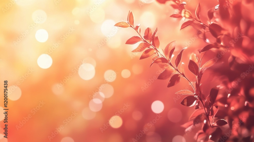 Autumn leaves bathed in warm sunlight. Autumn leaves bathed in warm sunlight.