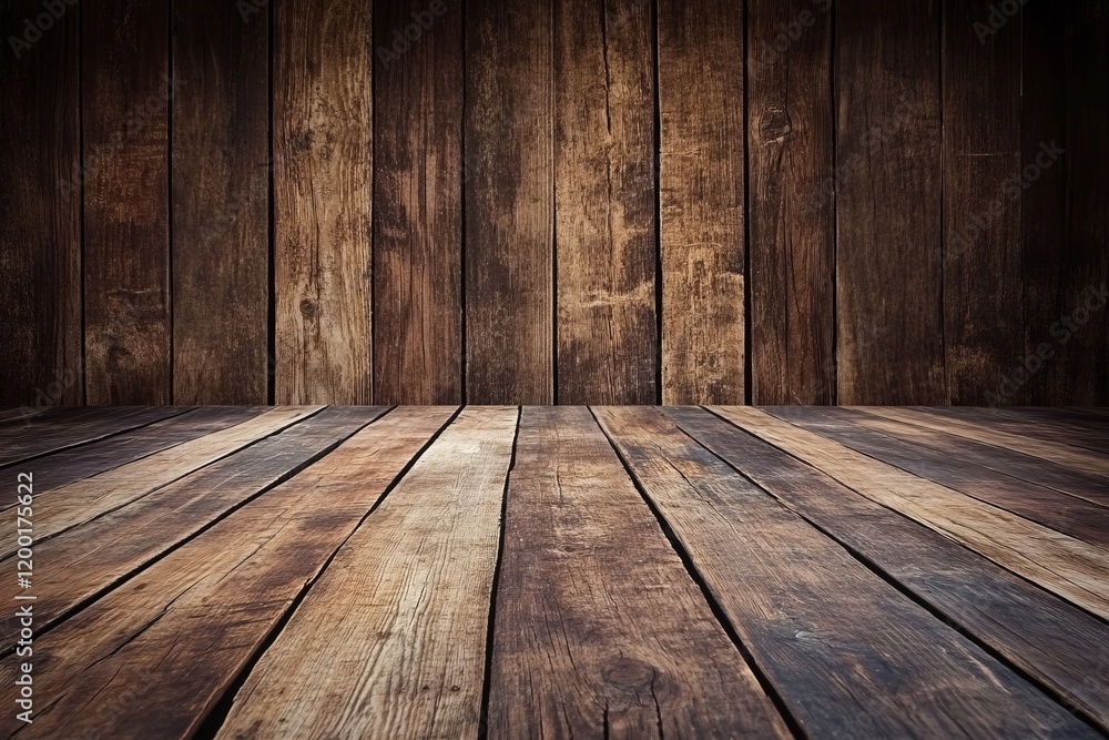 Warm wooden textures create a rustic atmosphere in an inviting space perfect for cozy gatherings or creative projects Warm wooden textures create a rustic atmosphere in an inviting space perfect for cozy gatherings or creative projects