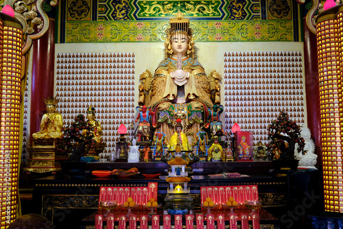 Photography Chinese Thean Hou Temple dedicated to the goddess Mazu and Guan Yin