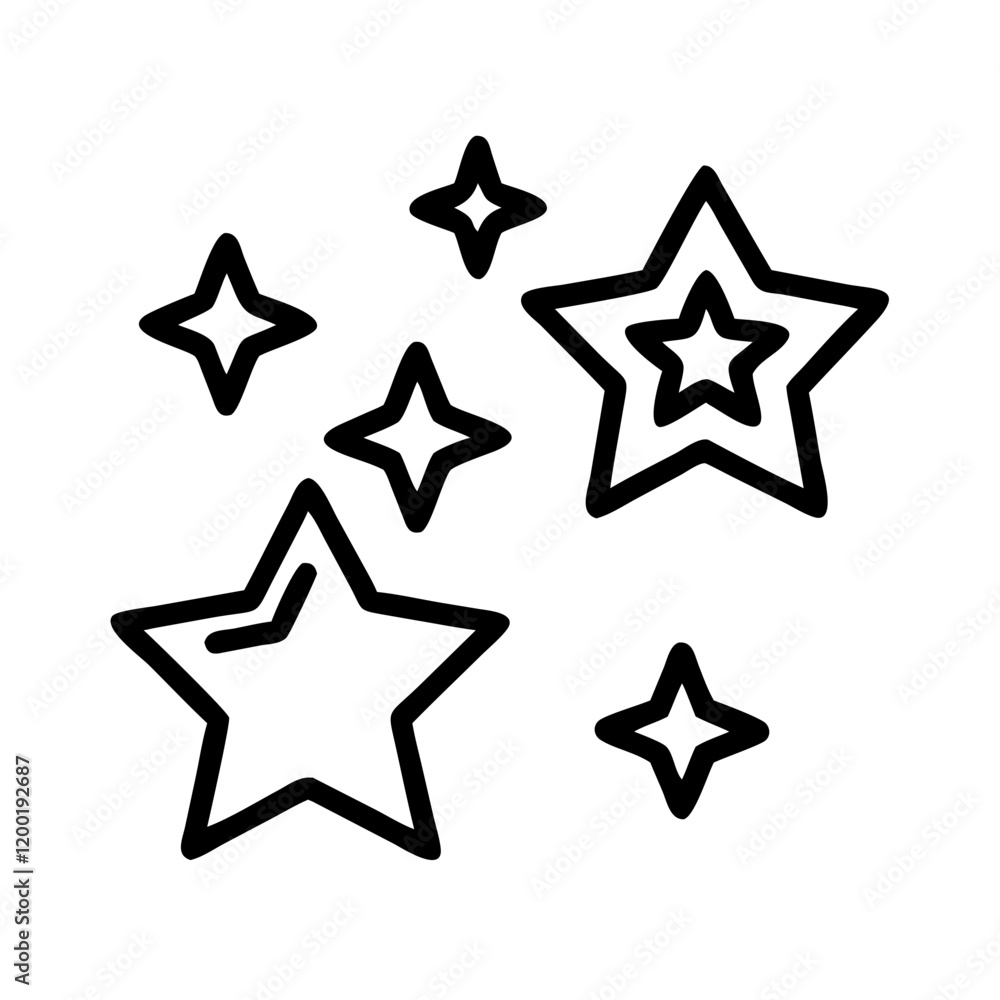 sparkle lights stars icon, sparkle lights stars line art - simple line art of sparkle lights stars, perfect for sparkle lights stars logos and icons and themed design sparkle lights stars icon, sparkle lights stars line art - simple line art of sparkle lights stars, perfect for sparkle lights stars logos and icons and themed design