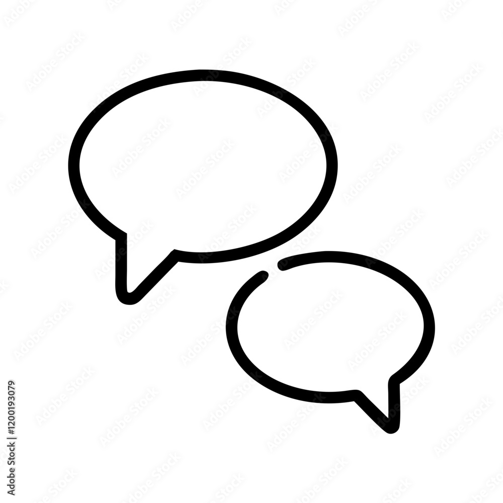 speech and thought bubbles icon, speech and thought bubbles line art - simple line art of speech and thought bubbles, perfect for speech and thought bubbles logos and icons and themed design speech and thought bubbles icon, speech and thought bubbles line art - simple line art of speech and thought bubbles, perfect for speech and thought bubbles logos and icons and themed design