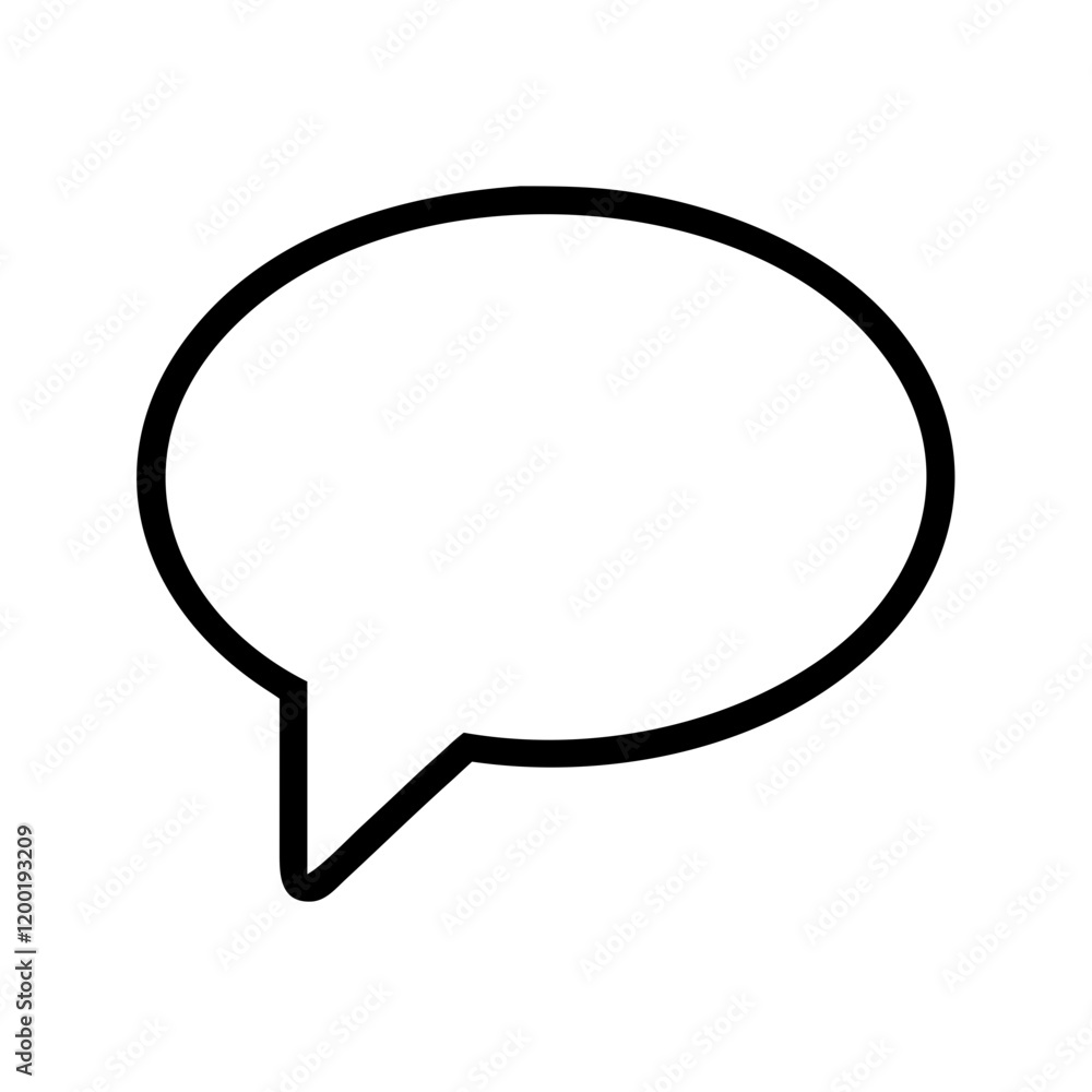 speech bubble icon, speech bubble line art - simple line art of speech bubble, perfect for speech bubble logos and icons and themed design speech bubble icon, speech bubble line art - simple line art of speech bubble, perfect for speech bubble logos and icons and themed design
