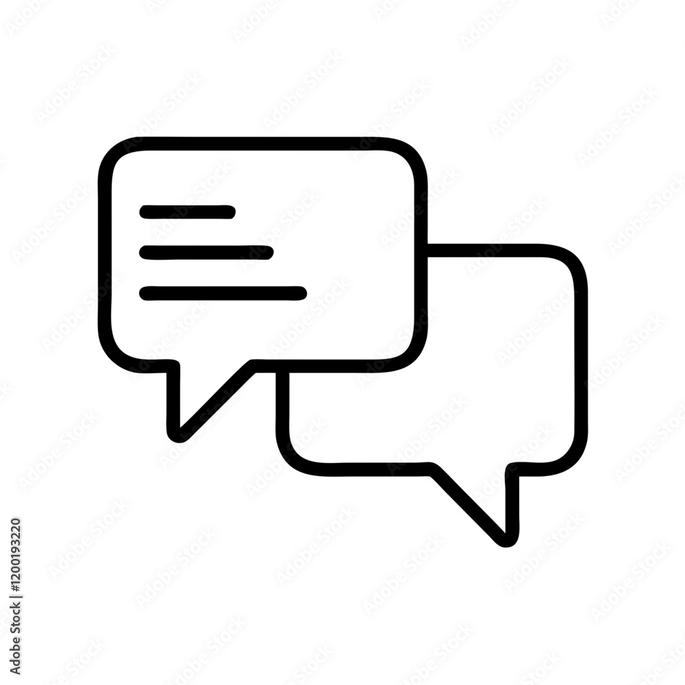 speech bubble icon, speech bubble line art - simple line art of speech bubble, perfect for speech bubble logos and icons and themed design speech bubble icon, speech bubble line art - simple line art of speech bubble, perfect for speech bubble logos and icons and themed design