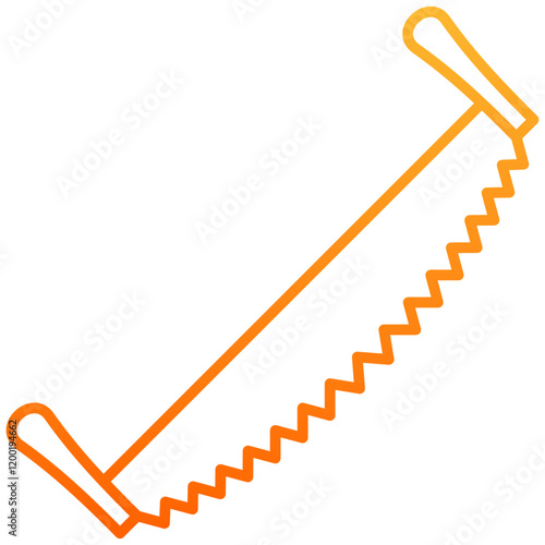 Two Handed Saw Icon