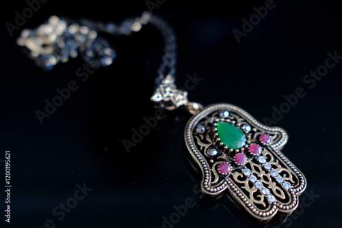 Photography Hamsa hand or hand of Fatima