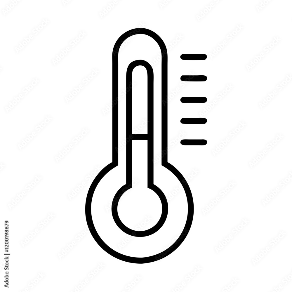 thermometer icon, thermometer line art - simple line art of thermometer, perfect for thermometer logos and icons and themed design thermometer icon, thermometer line art - simple line art of thermometer, perfect for thermometer logos and icons and themed design