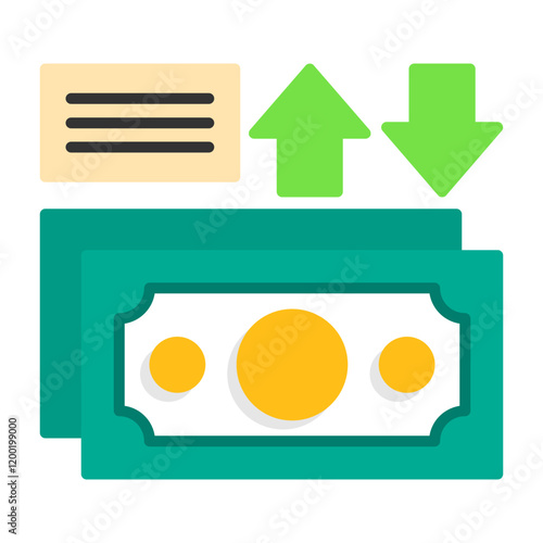 Tax refund Flat Style Icon