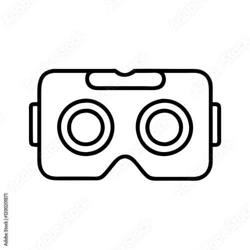 virtual reality cardboard goggles glasses icon, virtual reality cardboard goggles glasses vector,