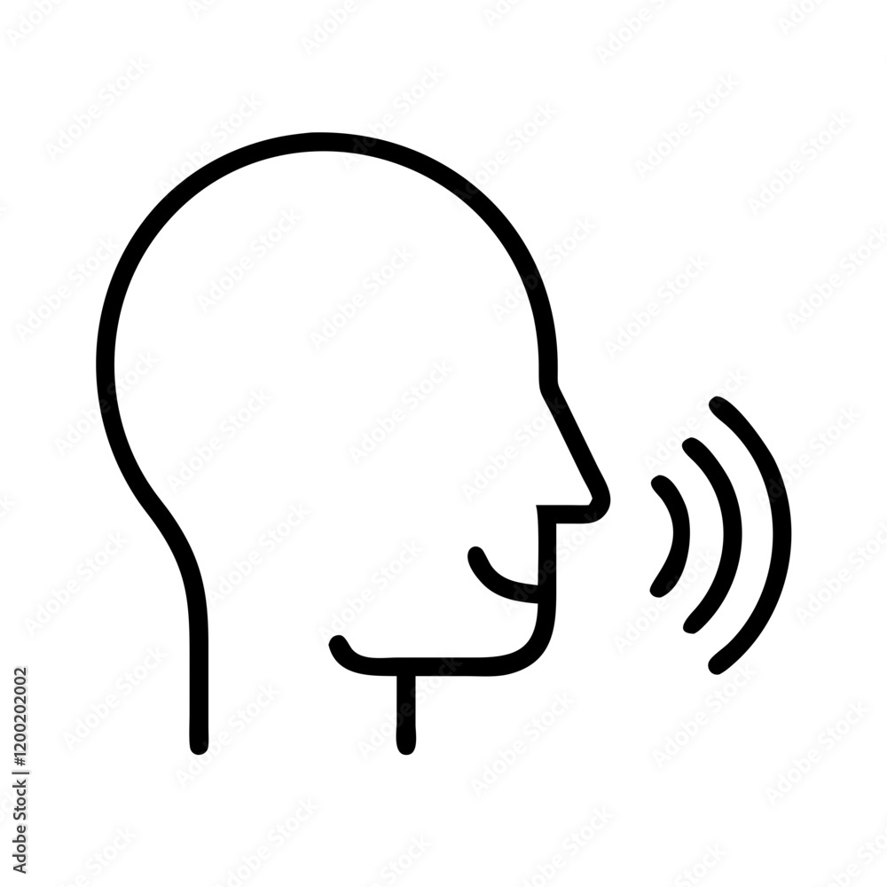 voice icon, voice line art - simple line art of voice, perfect for voice logos and icons and themed design voice icon, voice line art - simple line art of voice, perfect for voice logos and icons and themed design