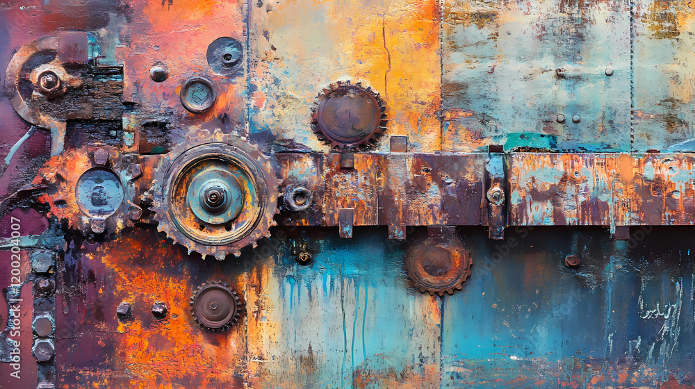 High-resolution capture of intricate rust and patina patterns on metal surface, rust, patina, metal, abstract, texture, weathered. Industrial Rust Texture. Illustration High-resolution capture of intricate rust and patina patterns on metal surface, rust, patina, metal, abstract, texture, weathered. Industrial Rust Texture. Illustration
