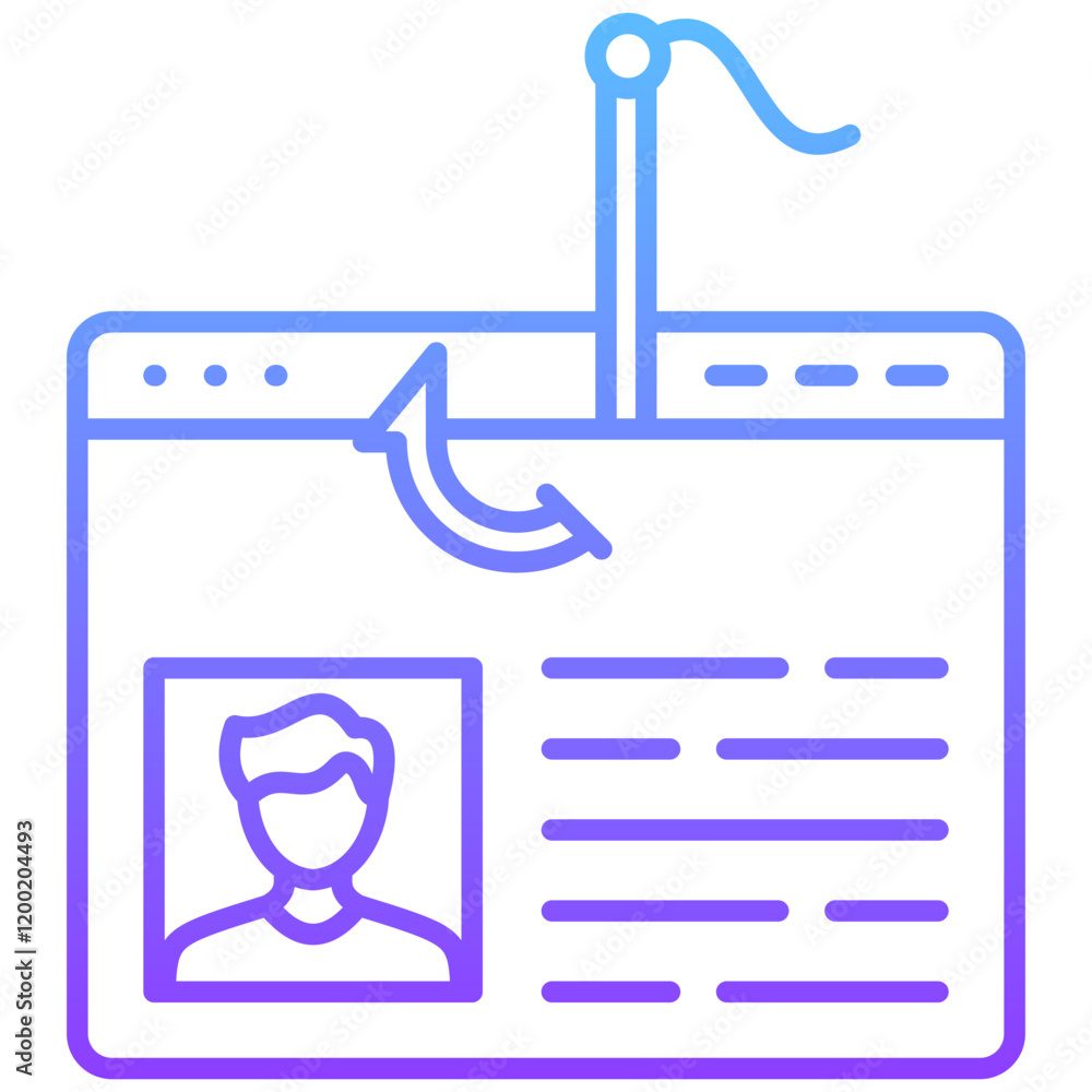 Obraz premium Phishing Icon