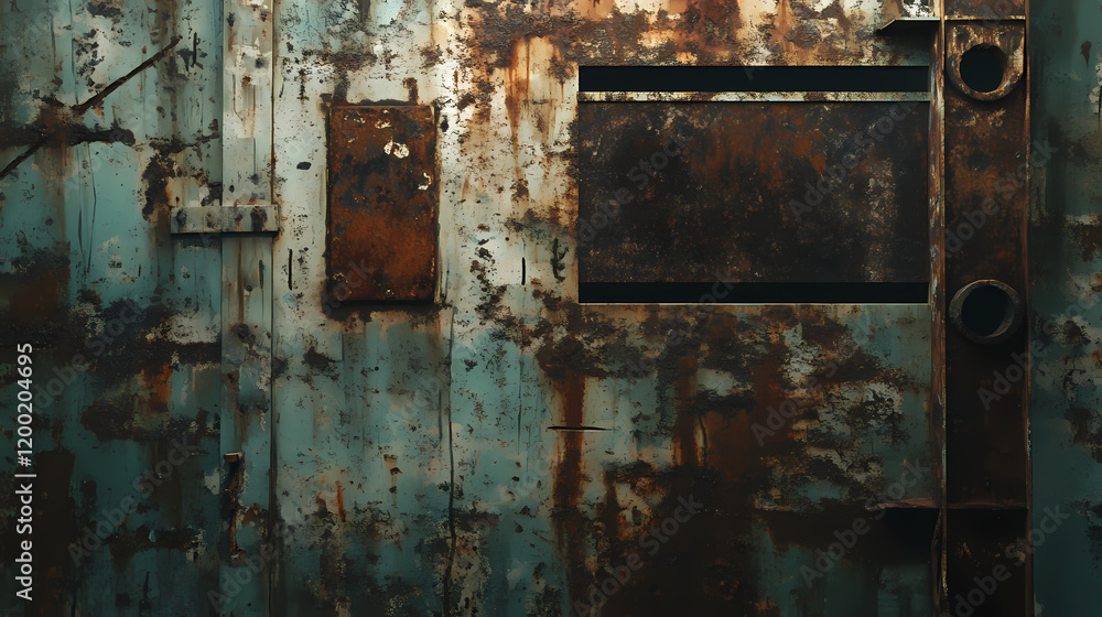 Old rusted metal sheet with grungy texture perfect for backgrounds or overlays. Industrial Rust Texture. Illustration Old rusted metal sheet with grungy texture perfect for backgrounds or overlays. Industrial Rust Texture. Illustration