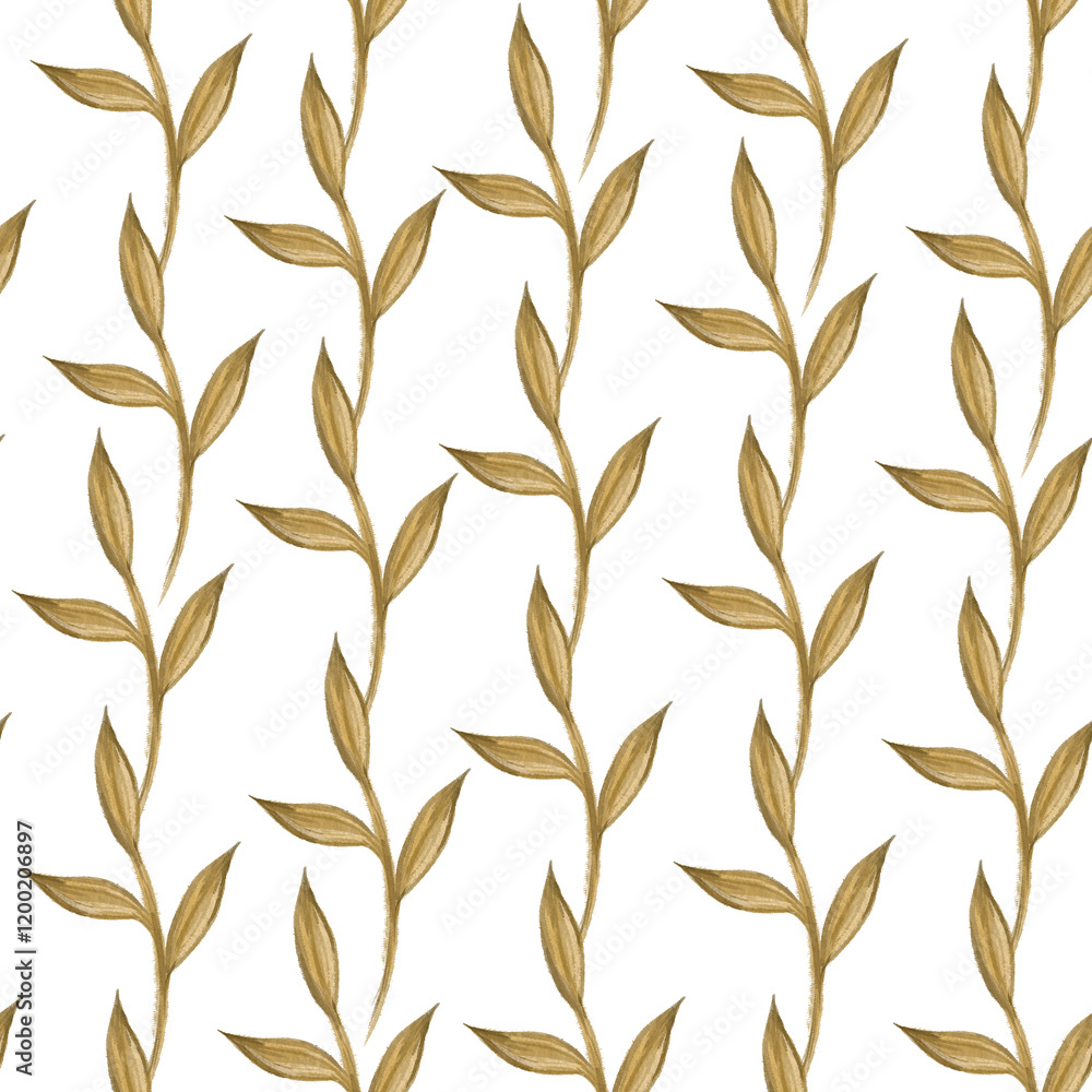 seamless floral pattern with leaves, branches. Botanical surface patterns with for textile print, wallpaper, wrapping paper, wattle, card, letter, wedding, holiday
seamless floral pattern with leaves, branches. Botanical surface patterns with for textile print, wallpaper, wrapping paper, wattle, card, letter, wedding, holiday