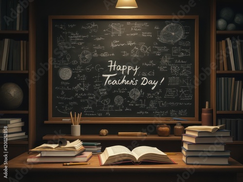 happy teacher's day blackboard