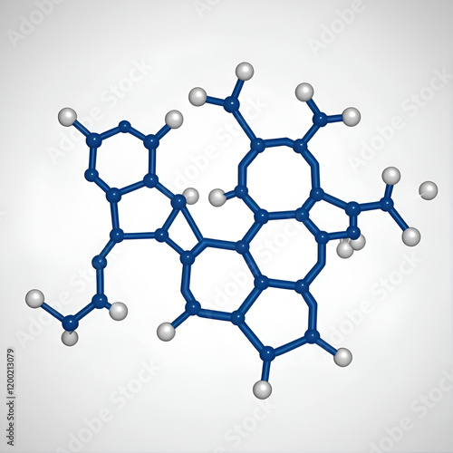 Sulfolane industrial solvent molecule. photo