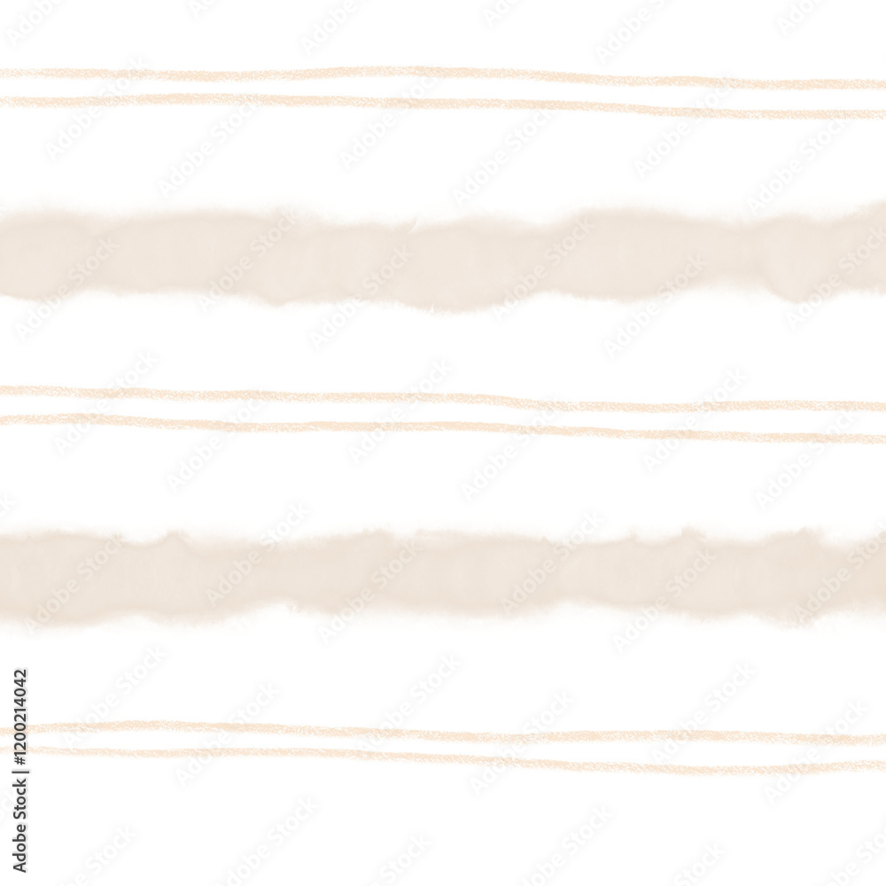 Fototapeta premium Beige Brown Hand Drawn Stripe Background Pattern Overlay