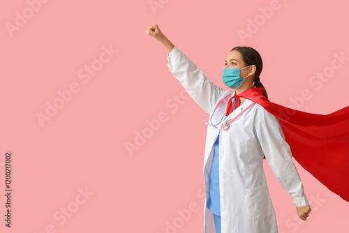 Beautiful female doctor in ...