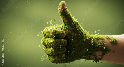 Green Thumb, Hand, Thumbs up, Gardening growing plants garden photo